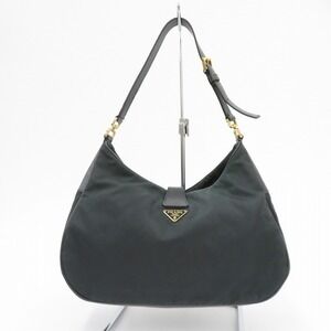 Prada Triangle Logo Turnlock Green Handbag